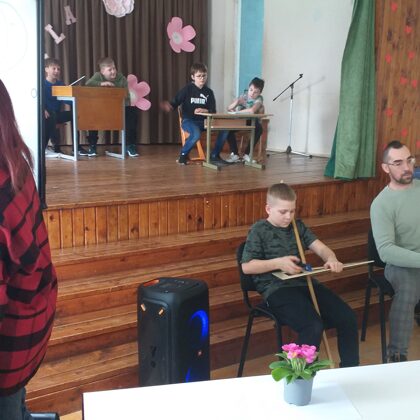 17.02.2023. popiela Kusas pamatskolā. 5./6. klases priekšnesums