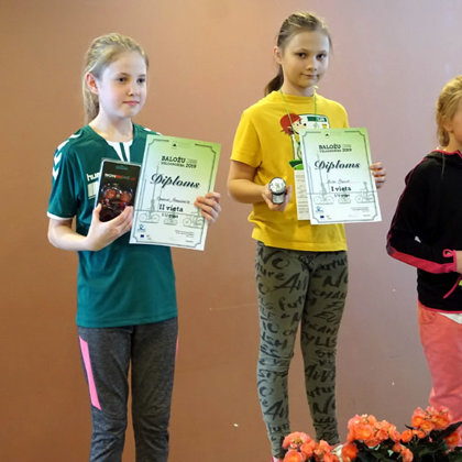 Sanija Kruglova pirmā no labās 02.03.2019.