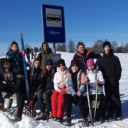 Vējavas pakalnos kopā ar M.Olti 10.03.2022.