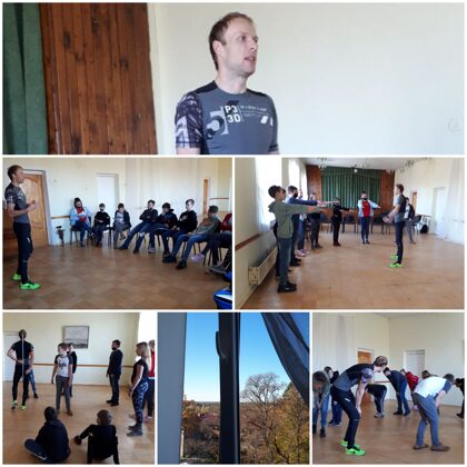 6. klases tikšanās ar orientieristu Mārtiņu Sirmo.